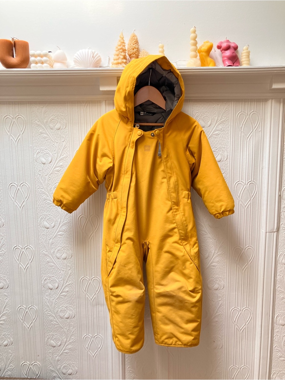 MEC Kids Yellow Hooded Puffer Snowsuit
